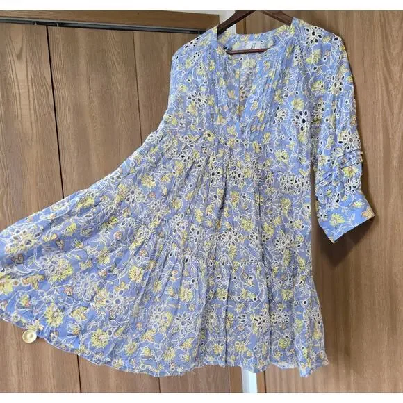 Anthropologie dRA Los Angeles Yara Eyelet Floral Dress - Picture 6 of 14